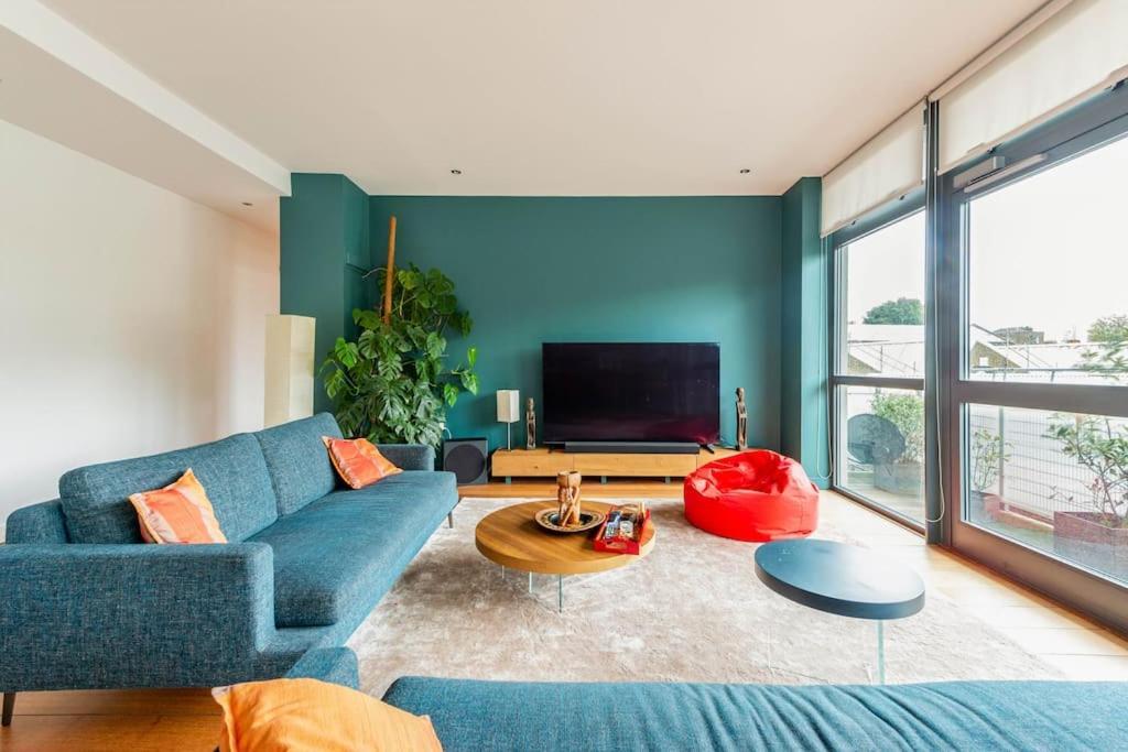 Luxurious Flat Sunny, Quiet, Design, Lift, Balcony Appartement Londen Buitenkant foto